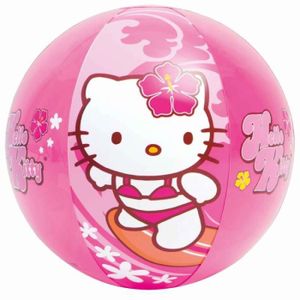 JEUX DE PISCINE Ballon gonflable Hello Kitty - INTEX - Diamètre 51cm - Vinyle robuste - Pour piscine et plage