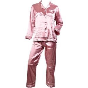 Pyjama Satin Verdissima en coloris Rose Femme Vêtements Vêtements de nuit Pyjamas 