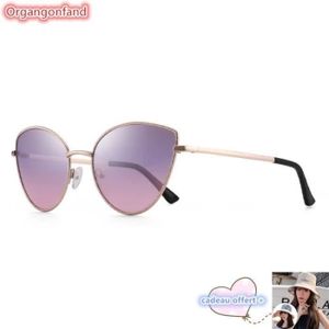 LUNETTES DE SOLEIL LUNETTES DE SOLEIL Lunettes de soleil femme --Cat Eye Frame-PC Polarized Anti-Fatigue Anti-UV Sunglasses-Purple Gradient