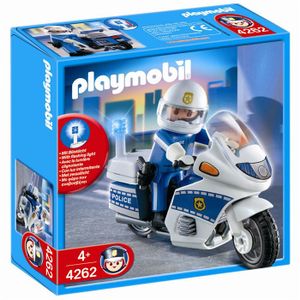 Commissariat de police transportable - PLAYMOBIL 1.2.3 - Avec bureau,  héliport et moto de police - Cdiscount Jeux - Jouets