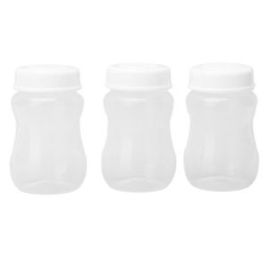 BIBERON  Qqmora tasse de stockage de lait maternel Tasse de stockage de lait en PP, 3 pièces, bouteille de stockage de puericulture coffret