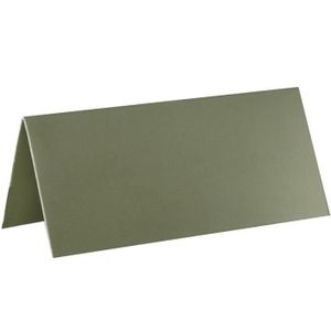 MARQUE-PLACE  Marque-place chevalet carton rectangle vert Olive/