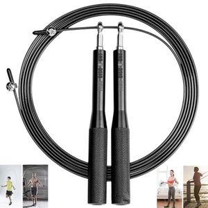 CORDE À SAUTER 3m Corde à sauter acier corde à sauter crossfit adulte sport sauter lesté musculation puissance endurance Jump Réglable Fitness