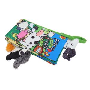 LIVRE 0-3 ANS ÉVEIL VGEBY jouets de livre en tissu pour bébé VGEBY livres pour bébé en tissu doux Livre en tissu puericulture coffret Animaux de ferme