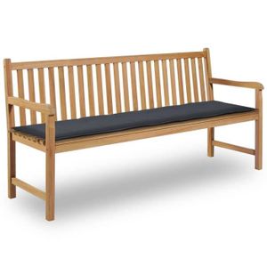 Banc de jardin IBIZA 120 cm Plastique Anthracite