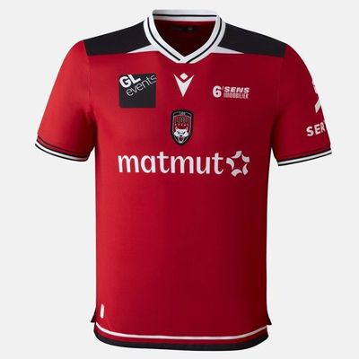 Maillot Officiel Domicile LOU Rugby Enfant Lyon Noir - Replica 100% Polyester