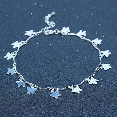 Chaîne De Cheville En Argent 925 - Pendentif Cœur Zirconium - Bijou Femme - Neuf Avec étiquettes