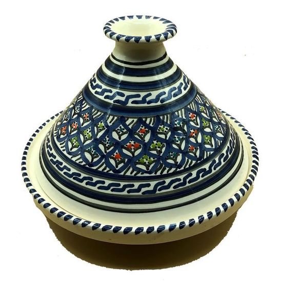 Elite Décoratif Tajine Ethnique Tunisien Marocain Céramique Grand 0311201100