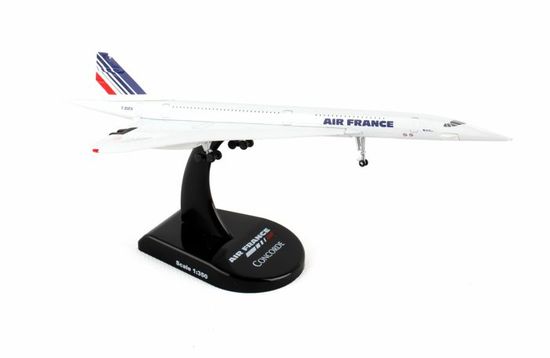 Maquette Concorde Air France 1/250 - Modèle Réduit Avion Ligne Publicitaire En Plastique