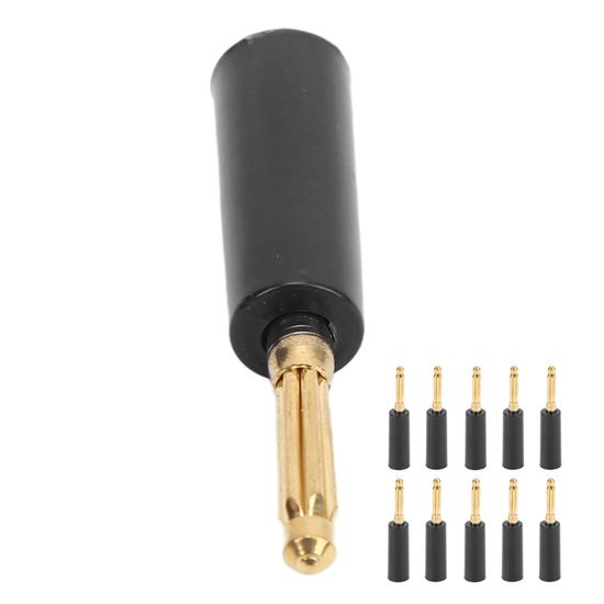 4 PIÈCES - Fiche Banane En Forme De Y En U Plaquée Or, Fiches