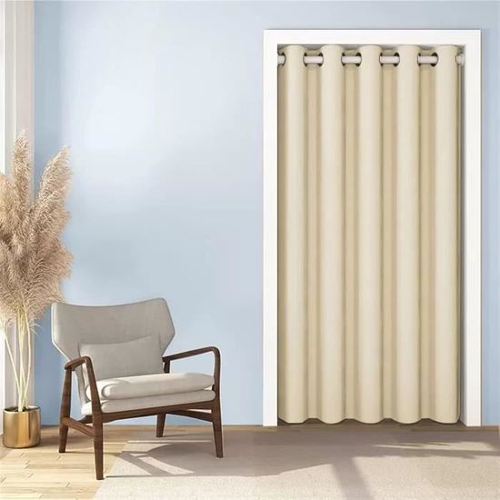 Lot De 2 Rideaux Salon Thermiques Isolant Anti Froid Chaleur, Rideau