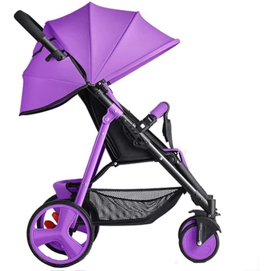 Poussette Canne Compacte de Voyage pour Avion Pliable a Une Main Frein a Un Pied de la Naissance a 4 Ans 0 22 kg Violet 166 Cdiscount Puericulture Eveil bebe