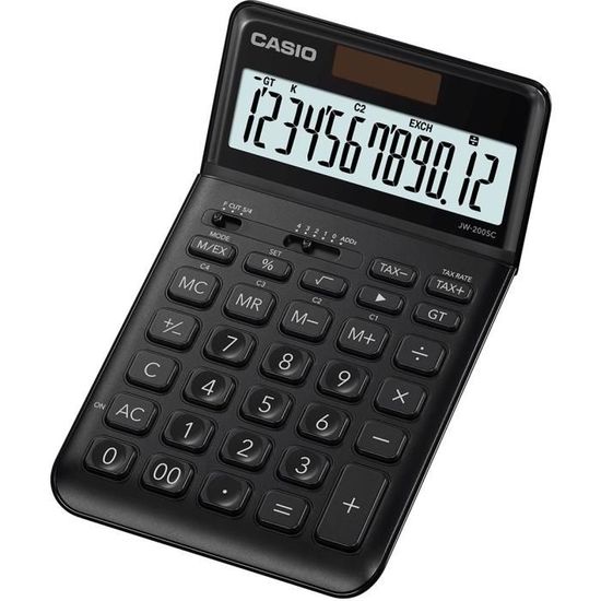 CASIO CALCULATRICE DE Bureau JW-200SC-BU Solaire//Pile