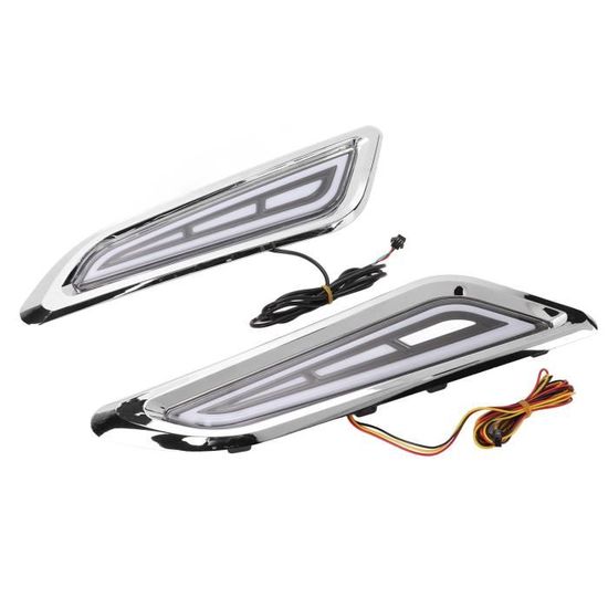 Clignotants Latéraux Avant à LED Séquentiels Dynamiques - Pour Nissan Patrol Y61/GU, Sylphy, Teana... - Version Fumée/Noir - 9