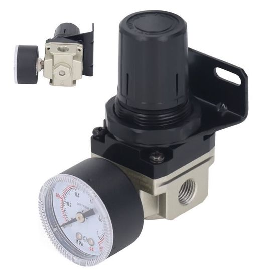 Régulateur De Pression Essence Réglable 0-7 Bar Black Edition – Avec Manomètre & Kit Raccordement – VR6 R30 R32 Turbo E85