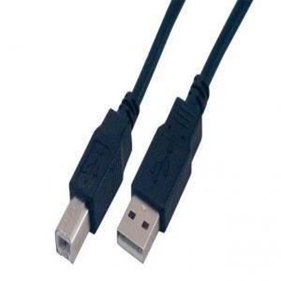 MCL Câble USB 2.0 type A / B Mâle - 2 m - Noir