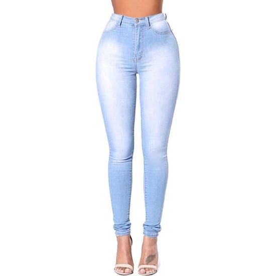 Pantalon skinny femme taille haute best sale