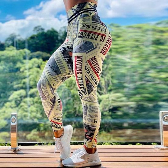 Legging sport femme imprimé clearance