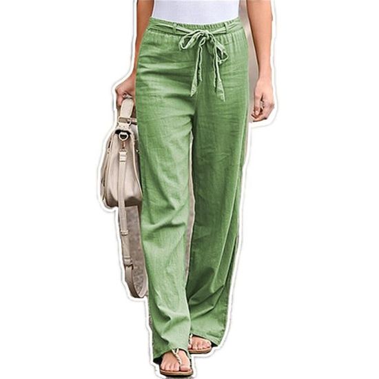 Pantalon leger on sale femme taille élastiquée