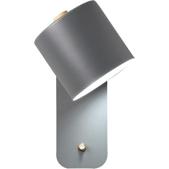 Applique Murale LED Moderne AIRTWESD - 6W Blanc Chaud 3000K - Design Acrylique Et Métal - Pour Chambre, Salon
