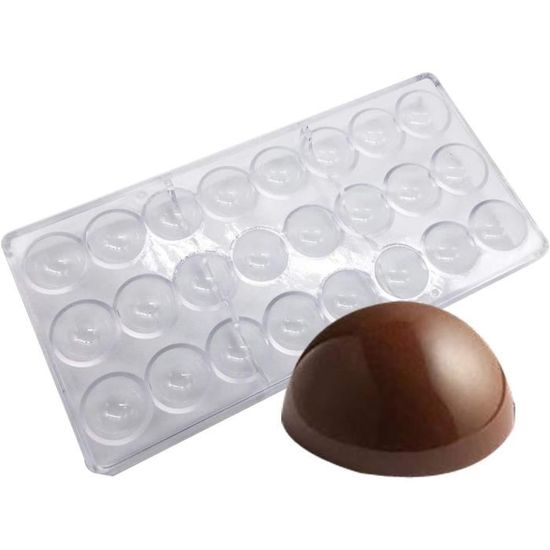 Plaque De 21 Moules À Bonbons En Polycarbonate Transparent Pour Les Bonbons, Les Gelées, Les