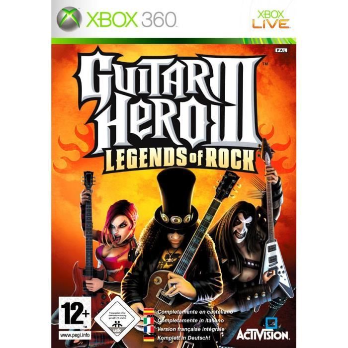 GUITAR HERO 3 Jeu seul / JEU CONSOLE XBOX360