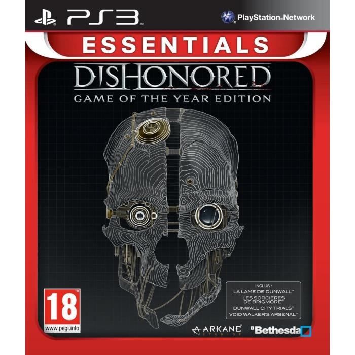 Sony Dishonored Goty Essentials Jeu PS3