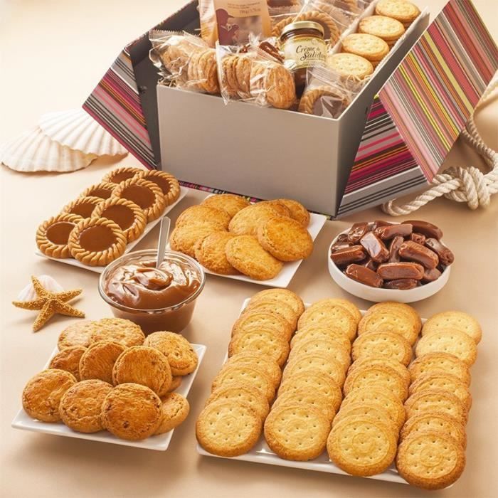 Coffret Cadeau Gourmand - Panier Gourmand Breton Option - Sans coffret - Fabriqué en France