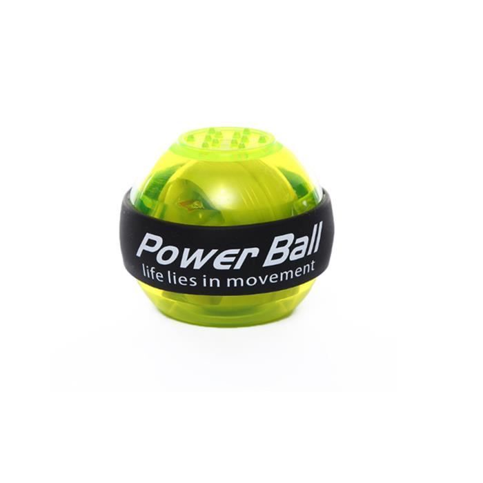Entraîneur de poignet Powerball Arm Strengthener Essential Gyroscopic Wrist And Forearm Exerciser Ball Vert