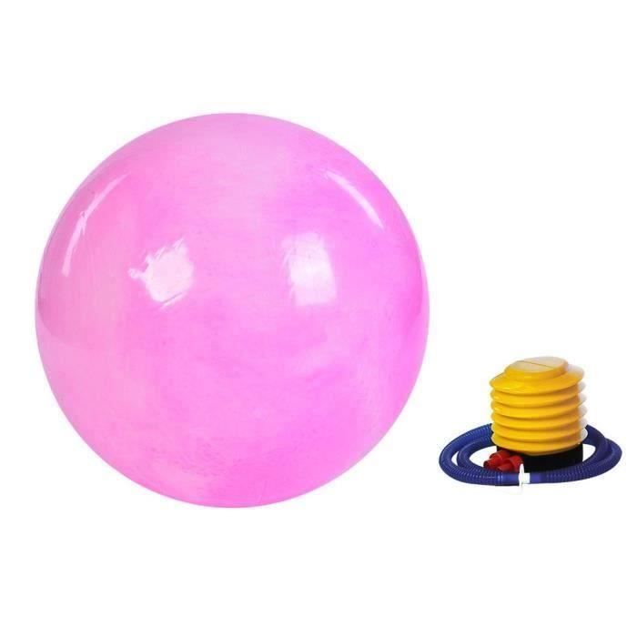 65CM Ballon de yoga Anti-éclatement Fitness Gym Yoga Balance Balance Force Stabilité Exercice Ball avec Pompe À Air (Rouge) -CHE