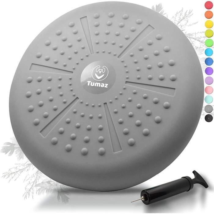 Coussin d'équilibre Pompe Coussin Gonflable Pour Core Training Fitness GRIS