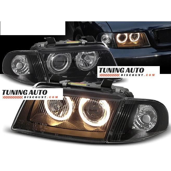 Phares avant Audi A4, 11.94-12.98 angel eyes noir ( 26825 )