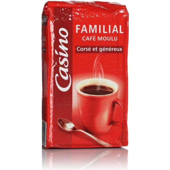 Café moulu familial - Corsé - Généreux - 250g