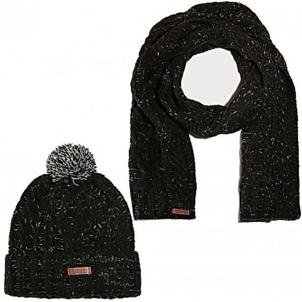 Pack bonnet et echarpe Deeluxe ISOLA Noir