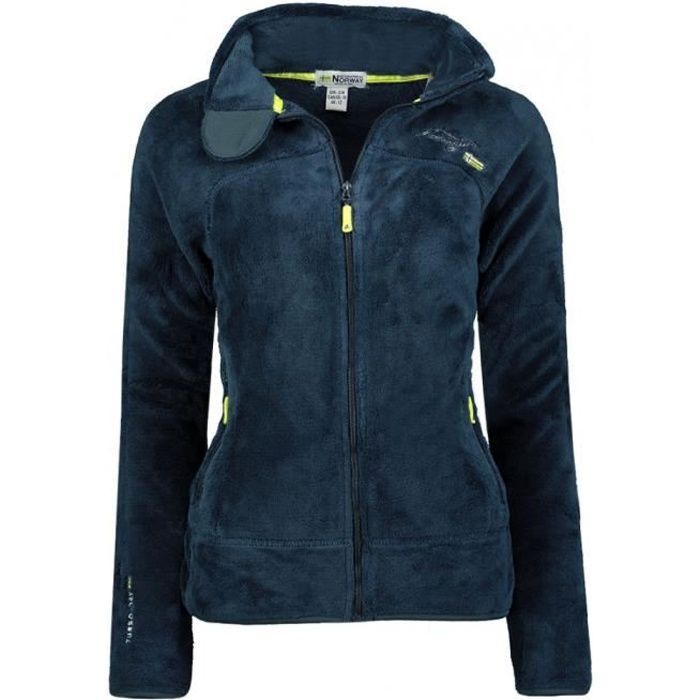 Veste Geographical Norway modele polaire upaline fille - Bleu marine