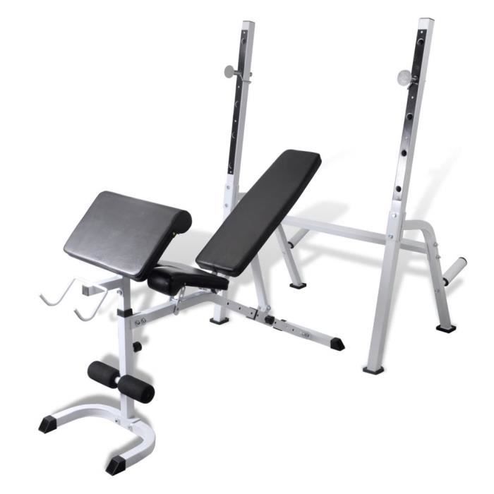Banc de musculation- Fitness Station de Musculation Réglable multifonction