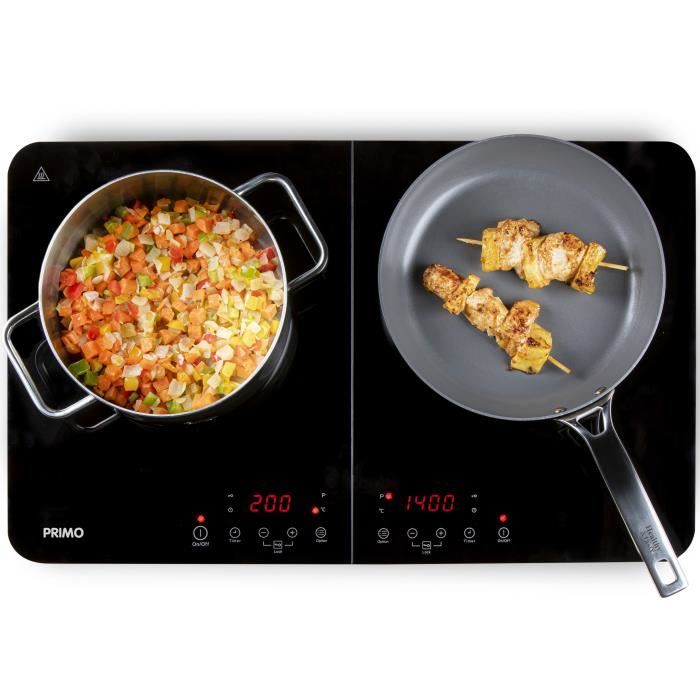 PRIMO PR301IKP Plaque à Induction Double - 2 Zones - 3500W - Noir