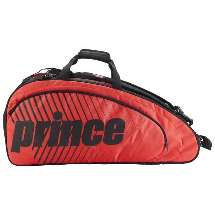 Sac de tennis Prince Tour Future 6R Rouge / Noir - Couleur:Noir Type Thermobag:6 raquettes