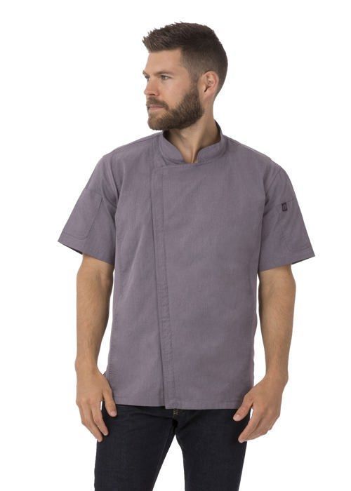Veste chef manches courtes blanche - Veste de cuisine, boucherie et Veste chef manches courtes blanche - Veste de cuisine, boucherie et