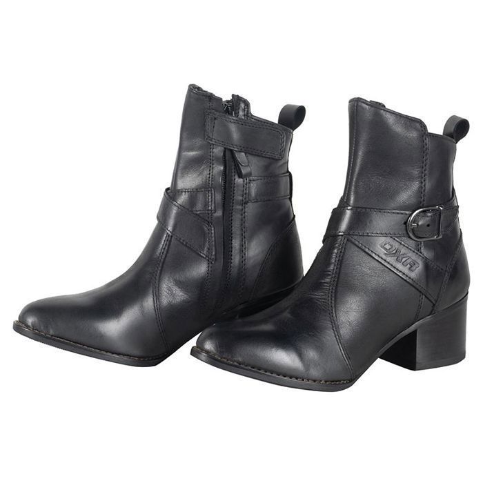 Demi bottes Moto AGATE MOTOBLOUZ femme Noir Cdiscount Auto
