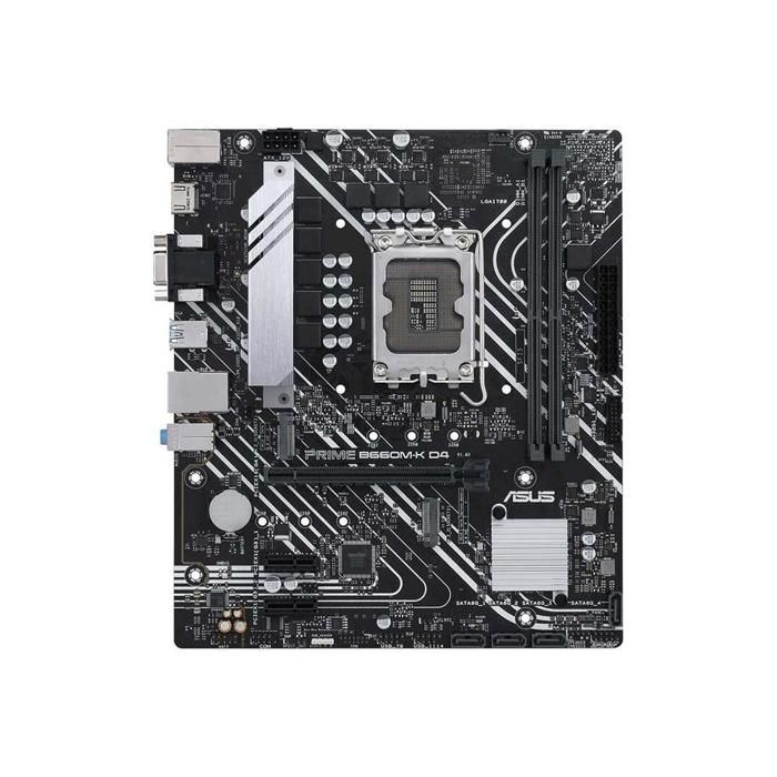 Acheter Carte mère ASUS PRIME B660M-K D4 Intel B660 LGA 1700 2xDDR4 64GB Micro ATX Reconditionné - 219,00 € Carte mère ASUS PRIME B660M-K D4 Intel B660 LGA 1700 2xDDR4 64GB Micro ATX Reconditionné - Asus reconditionné disponible sur Cdiscount Seconde Vie