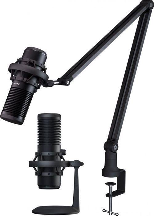 Microphone PREYON Stork Scream USB cardioïde avec support et bras ajustable - vue 2