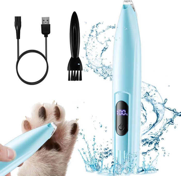 Comparer les prix de Tondeuse de pattes de chienPet Foot Hair Clipper with LED LightRechargeable Low Noise Cat Hair Trimmer for Grooming Pet
