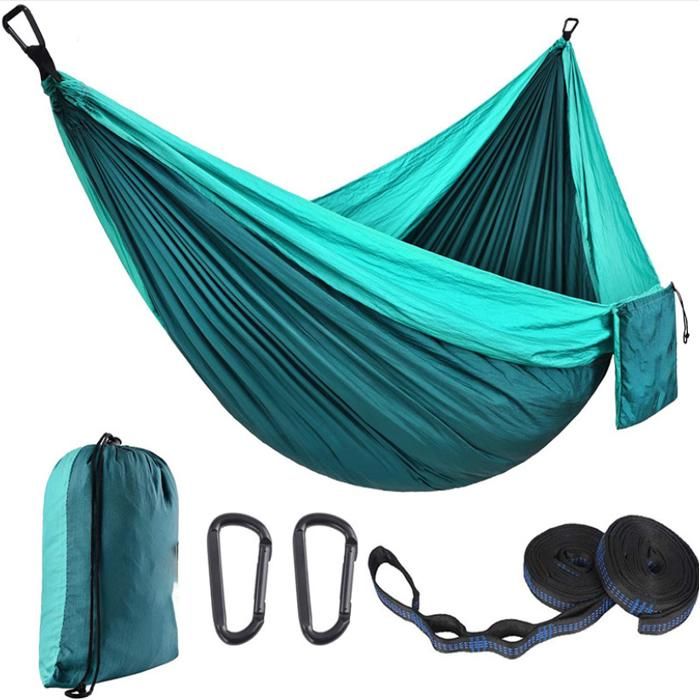 BB Sport Hamac Tissu 200 x 140 cm Capacité Charge 200 kg Sac Transport Hamac Camping Jardin