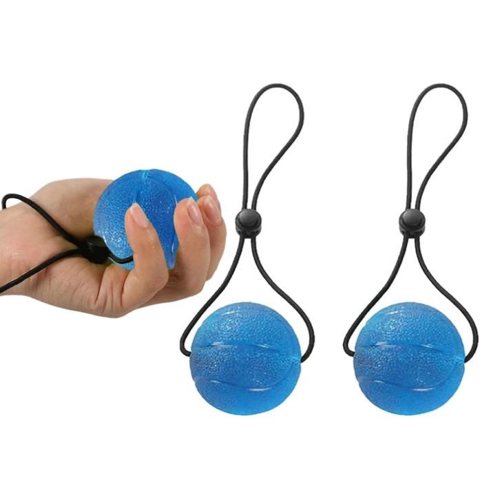 Set De 5 Balles De Résistance Pour Main – 15 à 35 Kg, Anti-stress, Rééducation Et Renforcement Des Doigts