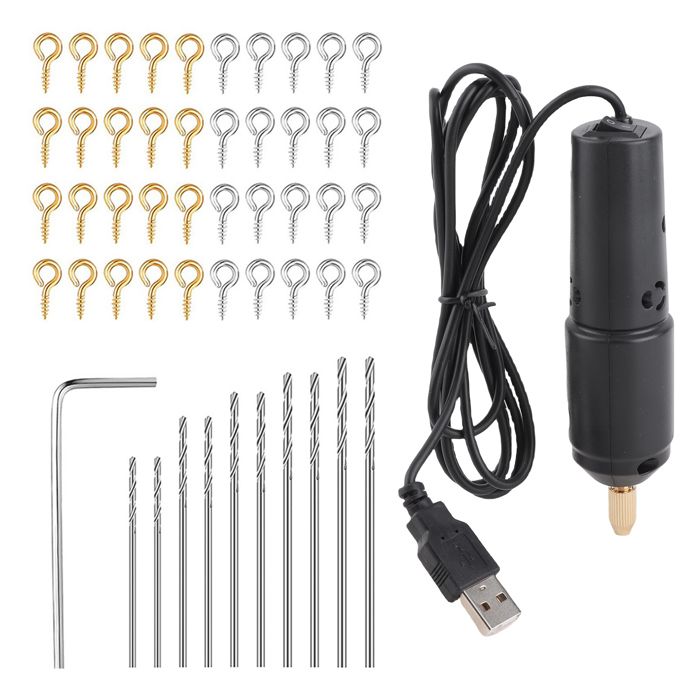 EJ.life Mini Perceuse Electrique 10 Forets Bijoux Resine Moule Moulage ...