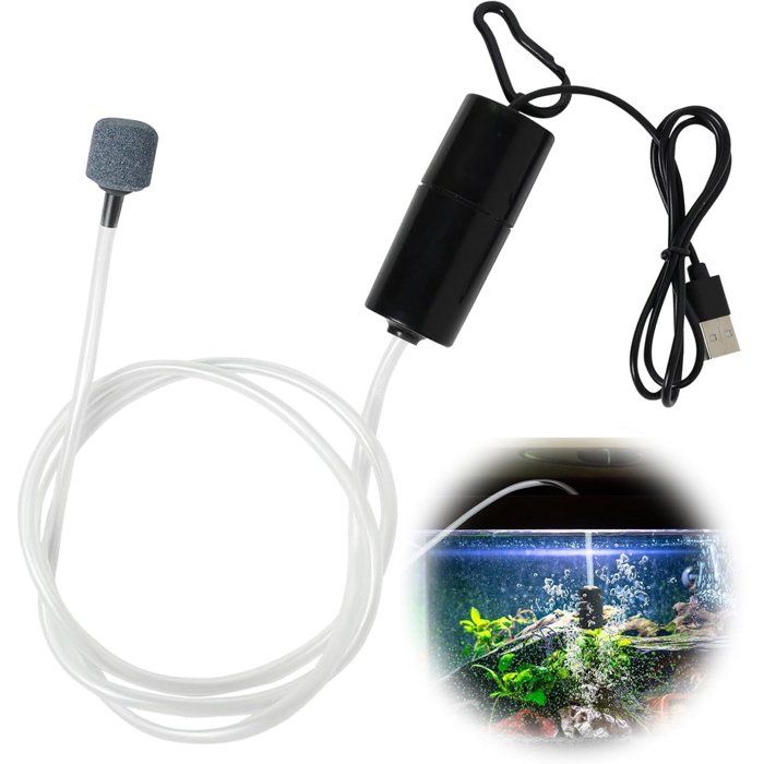 Comparer les prix de Pompe à air pour aquarium - Silencieuse - Pompe à oxygène pour aquarium - Mini pompe à air USB pour aquarium - Aérateur  Étiquette