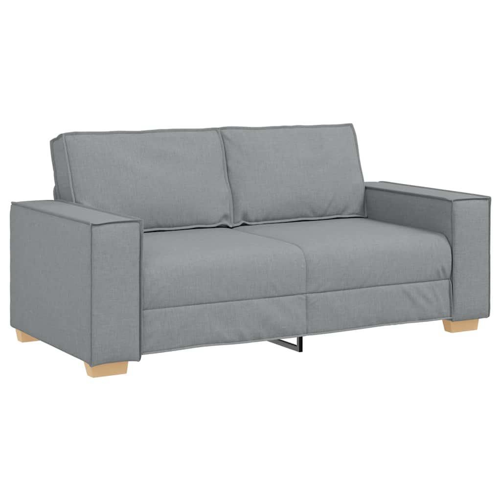 Roumei®Canapé 2 places - Sofa Fixe pour Salon/Appartement - Gris clair 140 cm Tissu - 2 Ans Garantie jfd7459