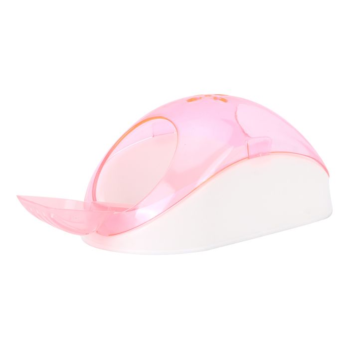 Baignoire en plastique à double ouverture pour animaux de compagnie forme de baignoire pour hamster chinchilla rose