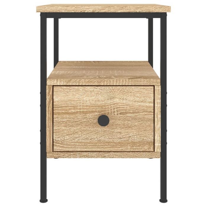 Magnifique Tables de chevet (2 PCS) - ZENCORE - Lot de 2 armoires de chevet - chêne sonoma 34x36x50cm bois ingénierie M6980521